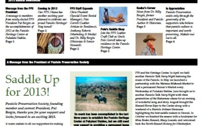 The Paniolo Preservation Society Annual Newsletter is Here